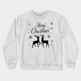 Merry Christmas with deers Crewneck Sweatshirt